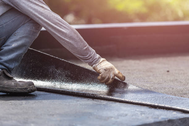 Professional Vapor Barrier Installation technician working in Colden, NY